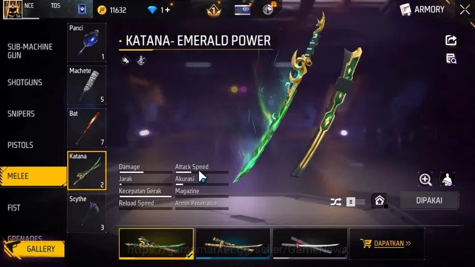 Free Fire Accounts Indonesia |M1887 Mamba GNAW|Tinju Dracen Lv 4|Kata image 5
