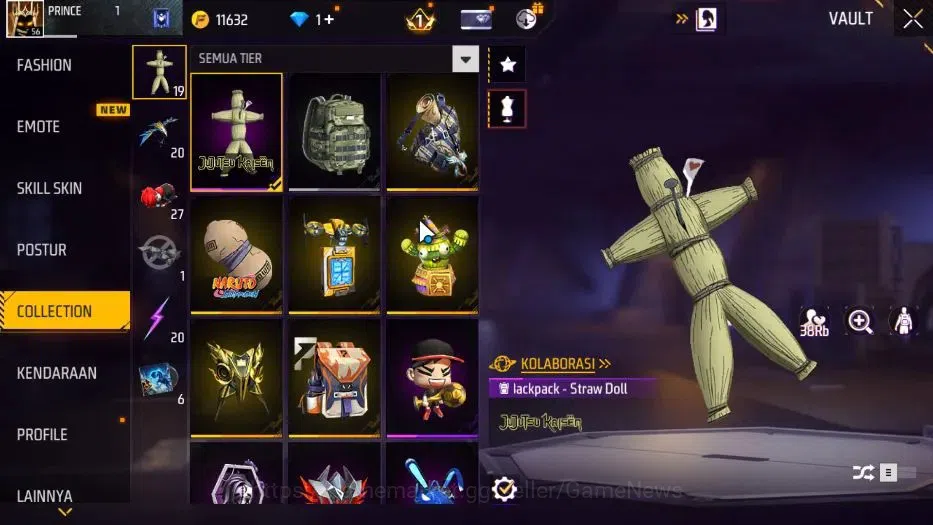 Free Fire Accounts Indonesia |M1887 Mamba GNAW|Tinju Dracen Lv 4|Kata image 9