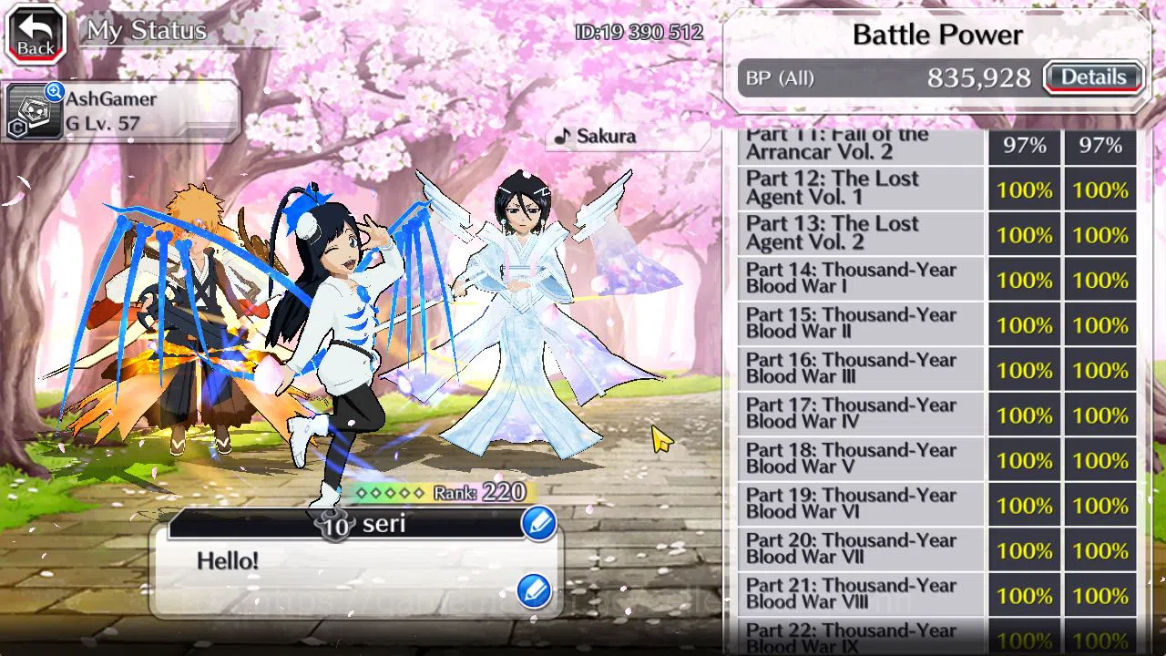 Bleach: Brave Souls Accounts [Global]50K Orb|TYBW26(Lv200 Giselle,Candice,Lilto image 17