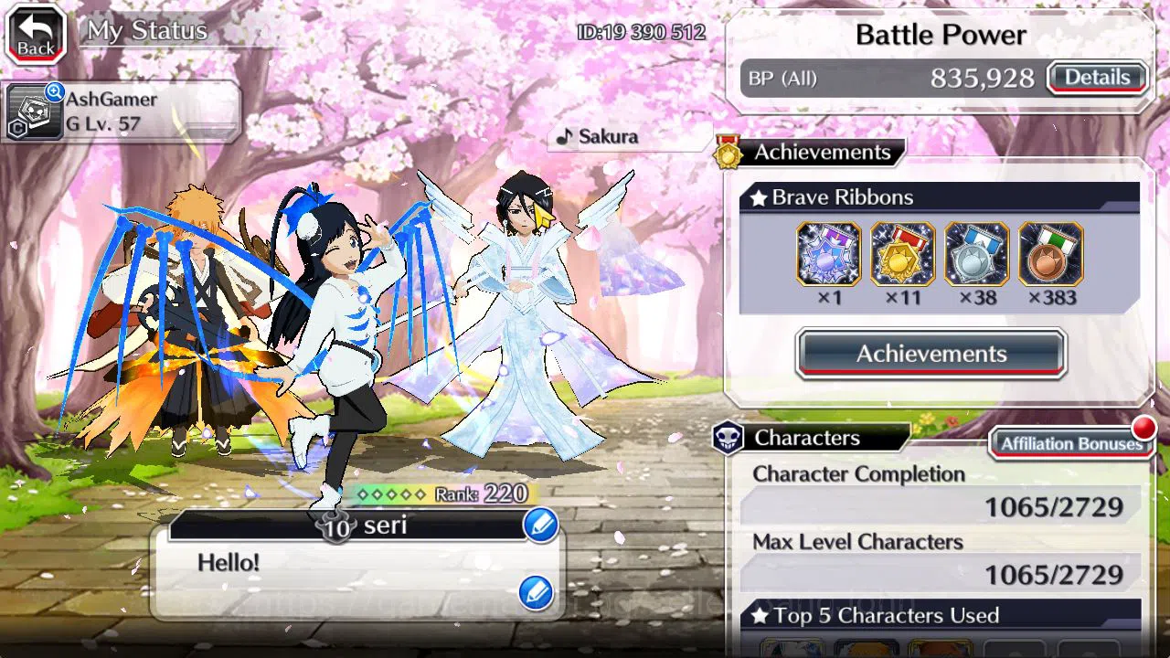 Bleach: Brave Souls Accounts [Global]50K Orb|TYBW26(Lv200 Giselle,Candice,Lilto image 20