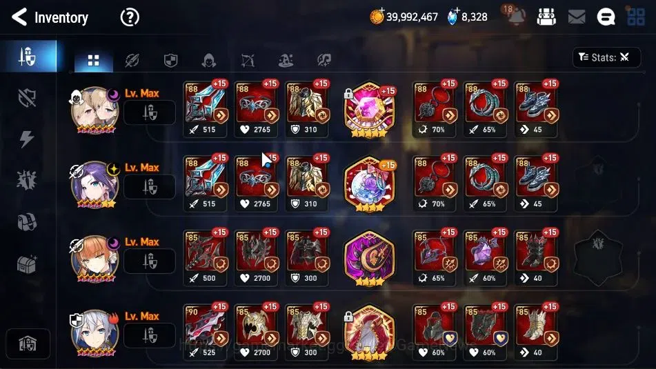 Epic Seven Accounts Starter GLOBAL UnVerif|New Era|5 ML(Rhiana&Luce,LC 18