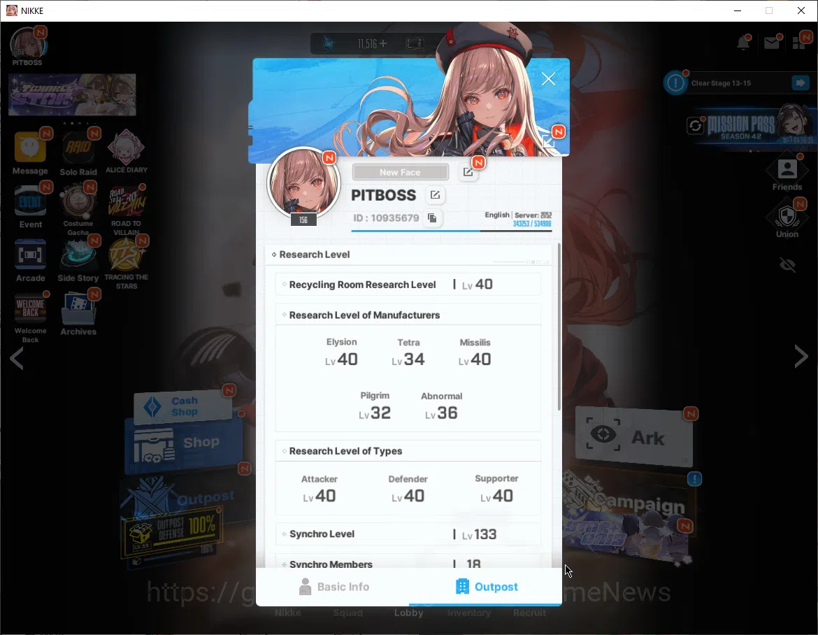 Goddess of Victory: Nikke Accounts SEA|37 SSR|SyncLV133|Gem 11k|Rapi: Red Hood,Crown, image 3