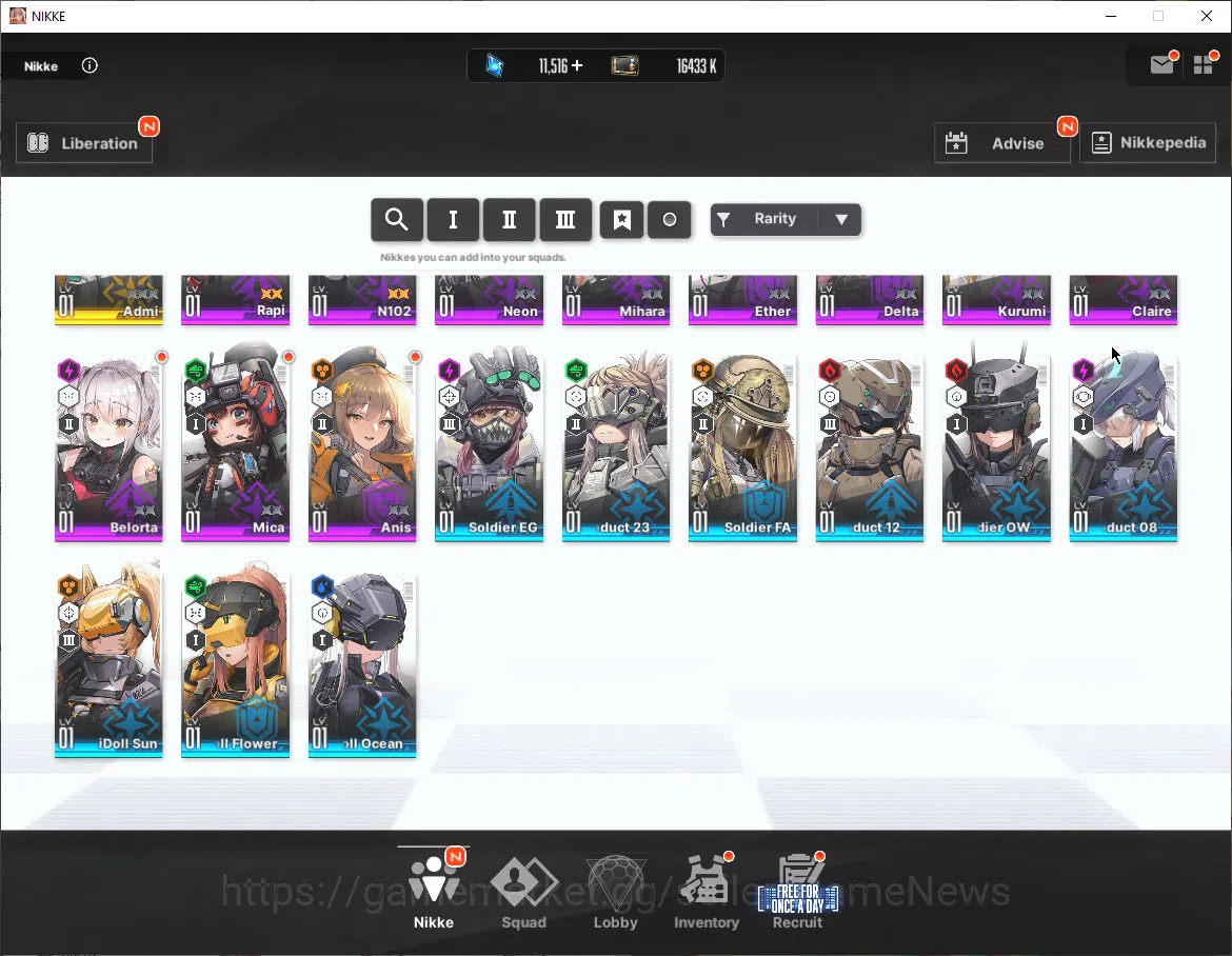 Goddess of Victory: Nikke Accounts SEA|37 SSR|SyncLV133|Gem 11k|Rapi: Red Hood,Crown, image 7