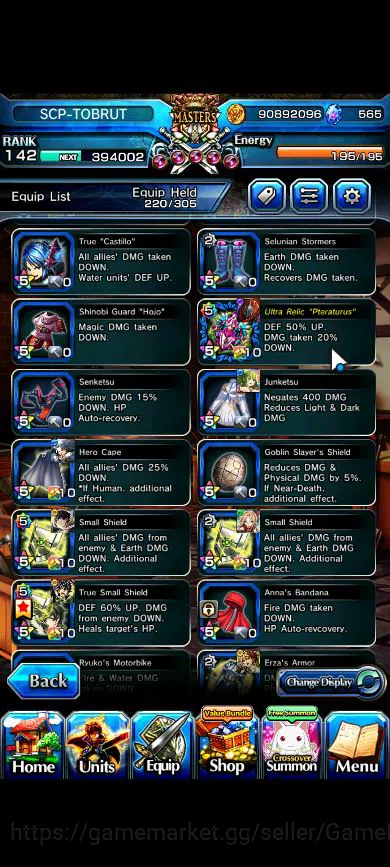 Grand Summoners Accounts Global|Rank 142|34 Ascend|RoyTW,InumutaTW,BetaTW,E image 13