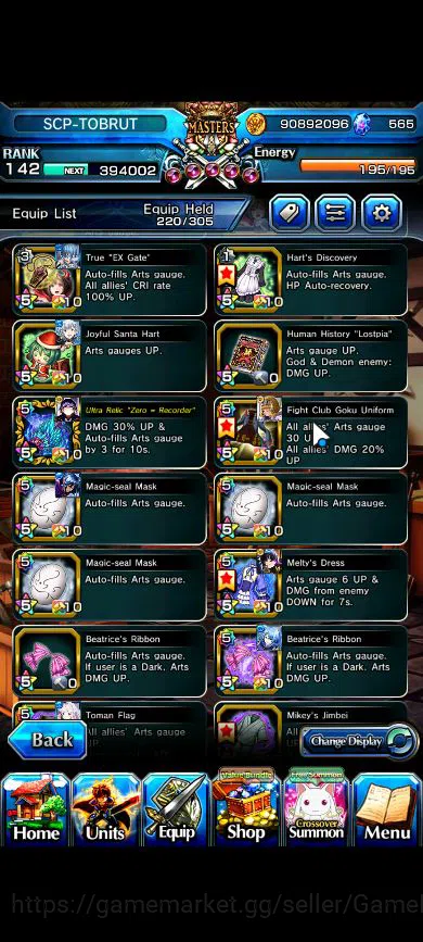 Grand Summoners Accounts Global|Rank 142|34 Ascend|RoyTW,InumutaTW,BetaTW,E image 16