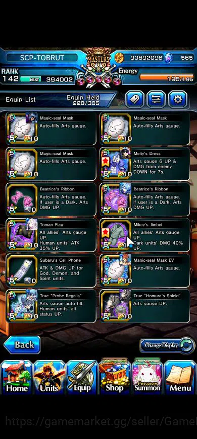 Grand Summoners Accounts Global|Rank 142|34 Ascend|RoyTW,InumutaTW,BetaTW,E image 17