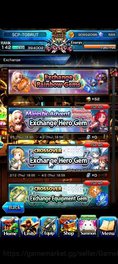 Grand Summoners Accounts Global|Rank 142|34 Ascend|RoyTW,InumutaTW,BetaTW,E image 19