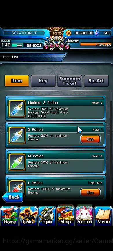 Grand Summoners Accounts Global|Rank 142|34 Ascend|RoyTW,InumutaTW,BetaTW,E image 2