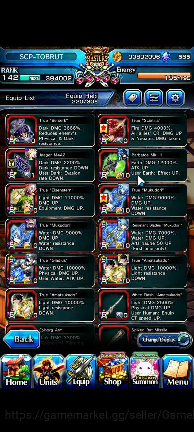 Grand Summoners Accounts Global|Rank 142|34 Ascend|RoyTW,InumutaTW,BetaTW,E image 7