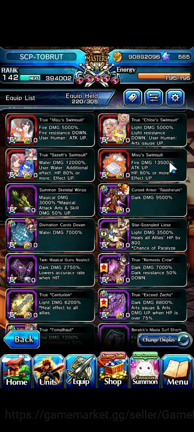 Grand Summoners Accounts Global|Rank 142|34 Ascend|RoyTW,InumutaTW,BetaTW,E image 9