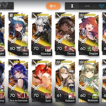 Arknights Accounts High-End GLOBAL|Lv102|273 Total OP+82 Outfit|13 Limited(Wisadel,Wang,Kirin Yato,Marcille,Texas