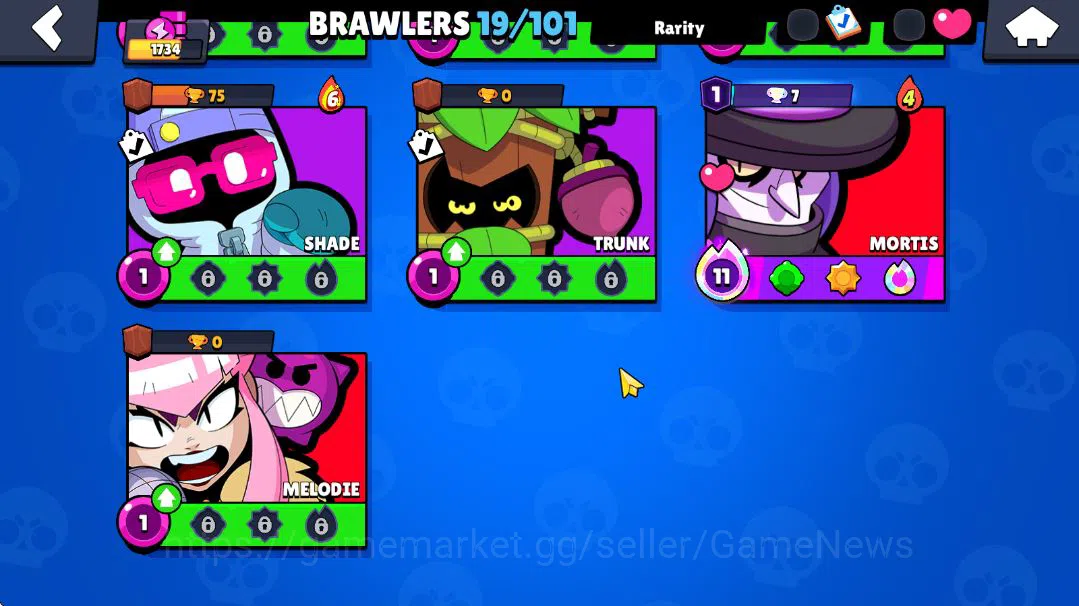 Brawl Stars Accounts 1734 Thropy|19 Brawlers 2 Max Level|Well Build Mor image 6