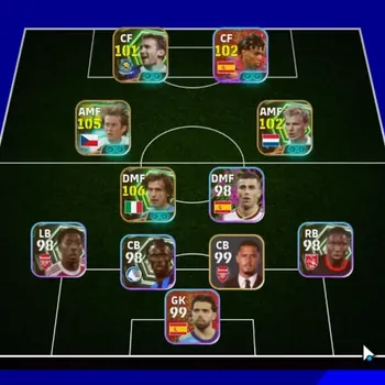 eFootball Accounts Legends & Iconic Players Android|Power 3097|5 Epic Andrea Pirlo,Tomas Rosicky,Dennis Bergkamp,Andriy