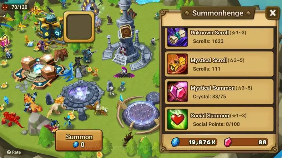 Summoners War: Sky Arena Accounts Starter GLOBAL | NB 5 TESHAR,Starter Gacha 115 12Y+160 11Y Scrool, 3 Legendary All 5