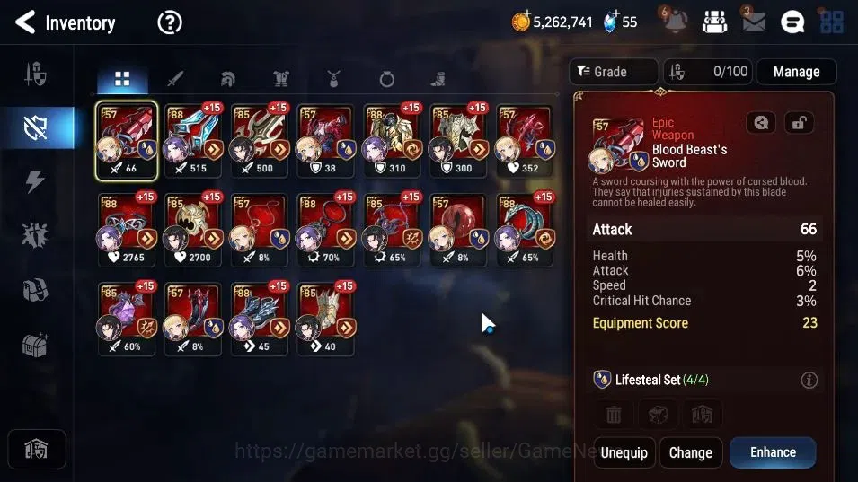 Epic Seven Accounts GLOBAL Unverif|New Era|2 ML(LOTScales,Death Dealer image 15