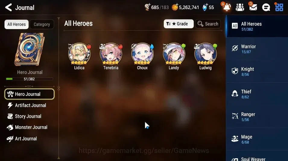 Epic Seven Accounts GLOBAL Unverif|New Era|2 ML(LOTScales,Death Dealer image 7