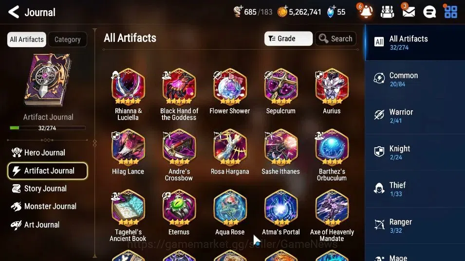 Epic Seven Accounts GLOBAL Unverif|New Era|2 ML(LOTScales,Death Dealer image 8