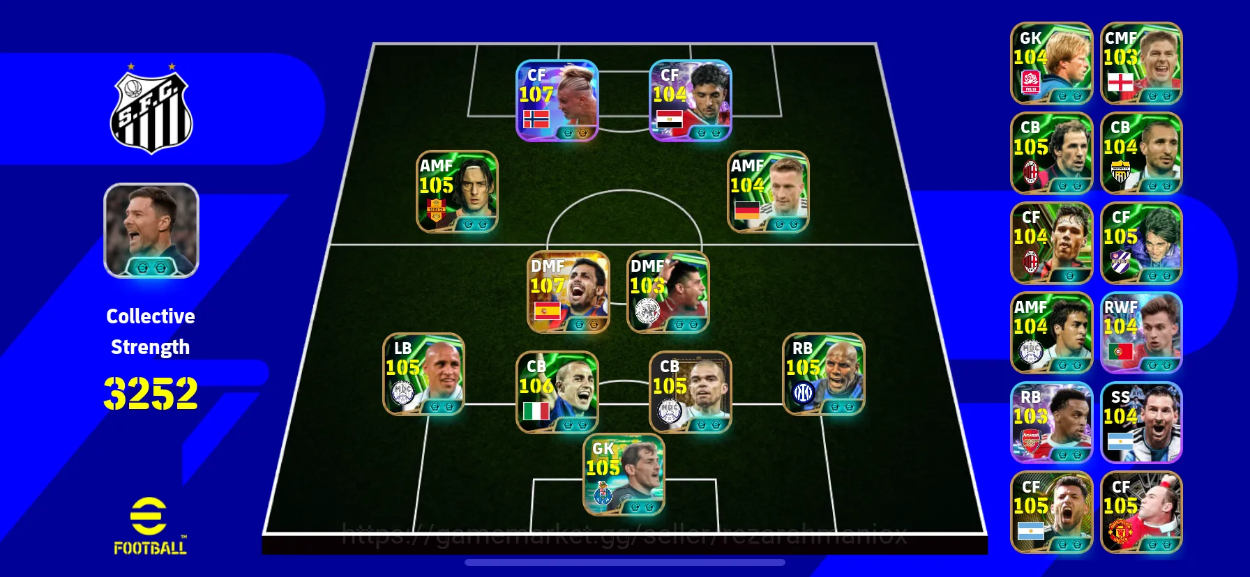 Buy eFootball Accounts - OVR 3252 • bigtime rodri