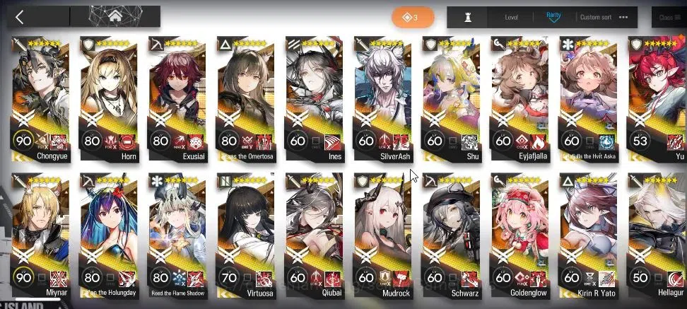 Arknights Accounts High-End Lvl 85|268 Op+41 Outfits|8 Limited|(ETHA,Kirin R 4