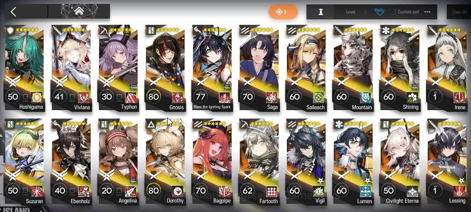 Arknights Accounts High-End Lvl 85|268 Op+41 Outfits|8 Limited|(ETHA,Kirin R 5