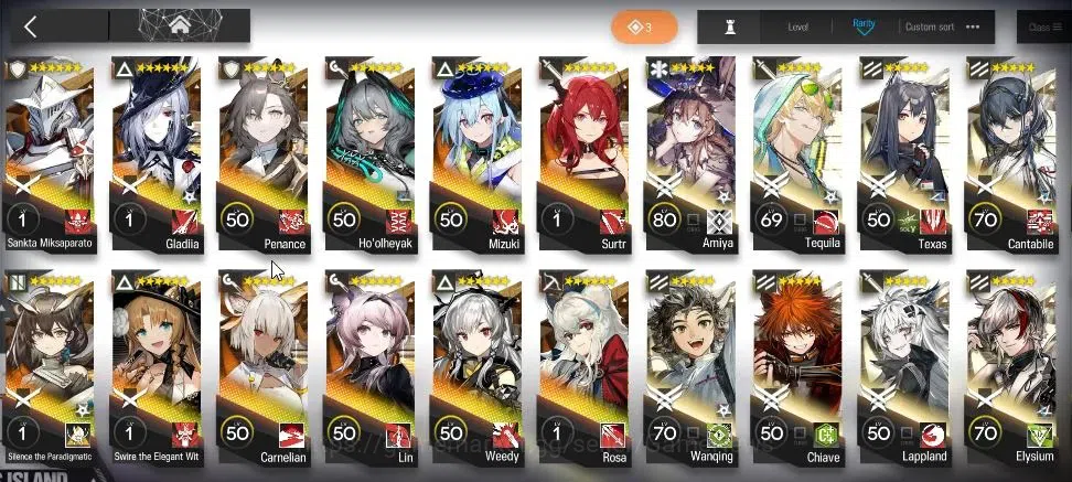 Arknights Accounts High-End Lvl 85|268 Op+41 Outfits|8 Limited|(ETHA,Kirin R 6