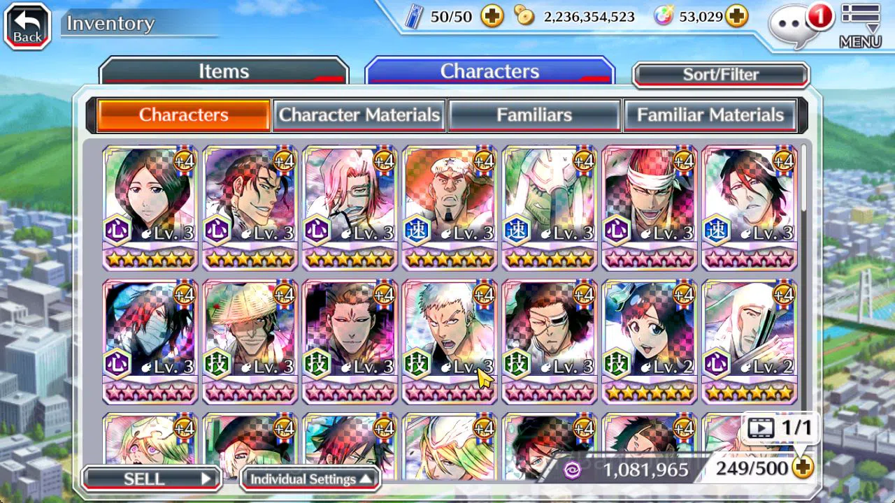 Bleach: Brave Souls Accounts [Global]53K Orbs|TYBW26 (Gisele,Candice),Rukia,Ich image 11