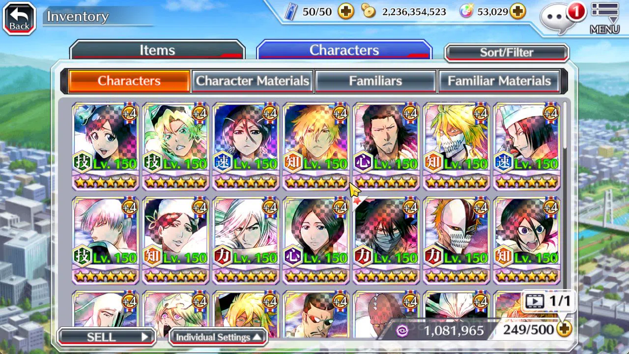 Bleach: Brave Souls Accounts [Global]53K Orbs|TYBW26 (Gisele,Candice),Rukia,Ich image 13