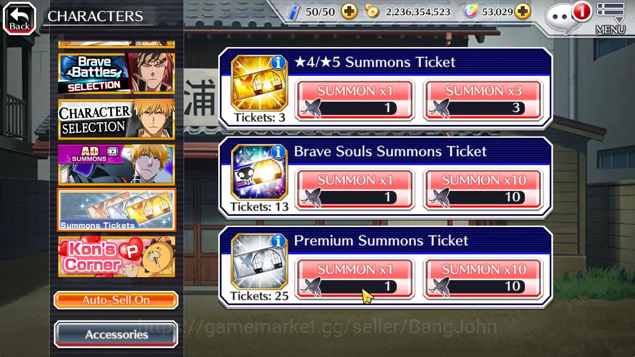 Bleach: Brave Souls Accounts [Global]53K Orbs|TYBW26 (Gisele,Candice),Rukia,Ich image 4
