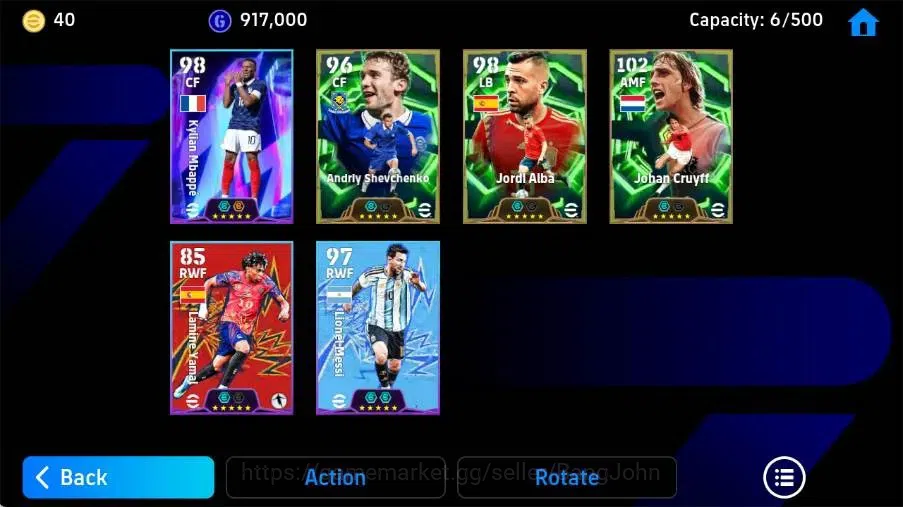 eFootball Accounts Mobile|PW 2778|Johan Cruyff Epic,Jordi Alba Epic,A image 3