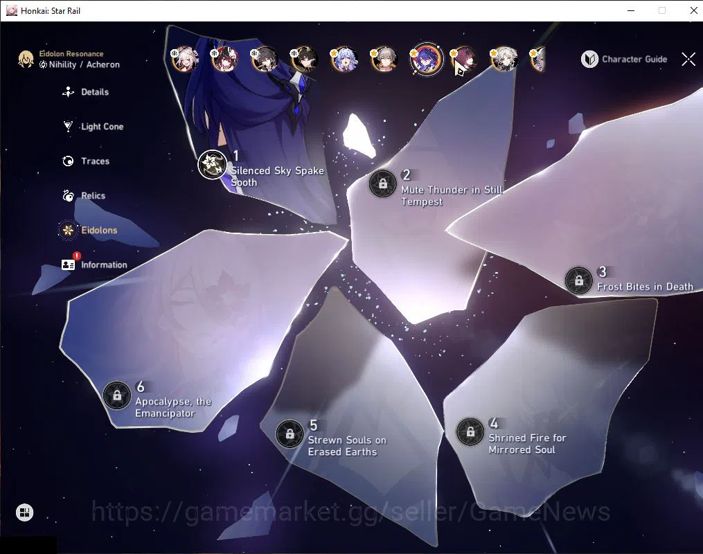 Honkai Star Rail Accounts Asia|TL 70|13 Limited|[Kafka,Robin,Acheron E1,Spar image 6