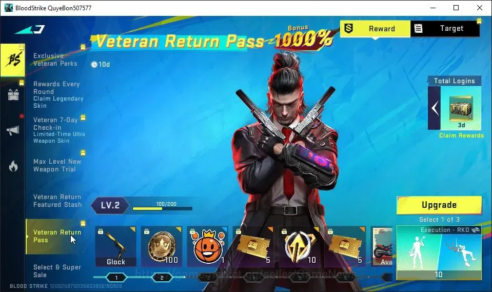 Blood Strike Accounts ASIA|Starter|Melee ULTRA Talon Knife-Sactum|Legend image 8