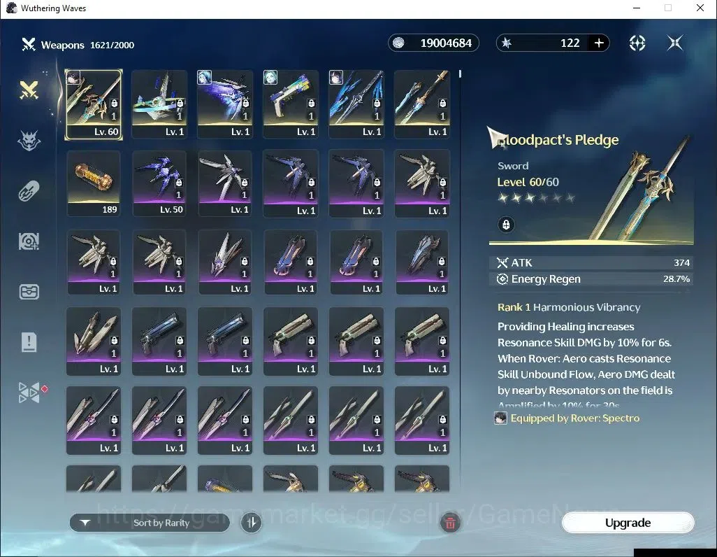 Wuthering Waves Accounts Others EU|UL 49|3 Limited|DB Lvl 30|(Yangyang:Xuanling R3,Shorekeeper)+Sign Rebecca, Etc|MC 4