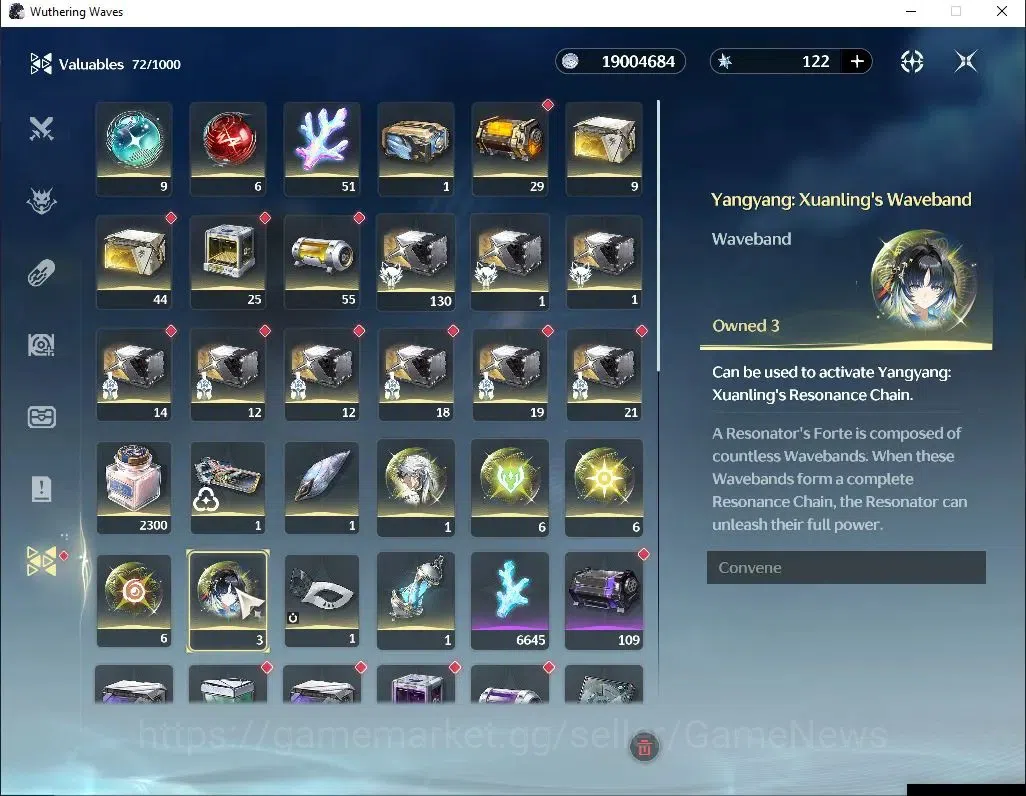 Wuthering Waves Accounts Others EU|UL 49|3 Limited|DB Lvl 30|(Yangyang:Xuanling R3,Shorekeeper)+Sign Rebecca, Etc|MC 8