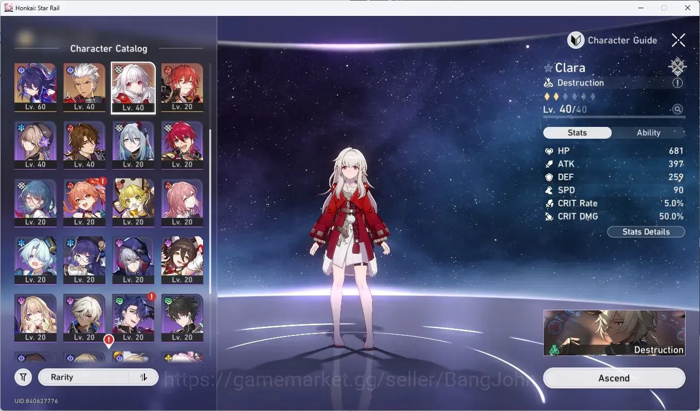 Honkai Star Rail Accounts ASIA | TL64|17 Limit|Huohuo|Sparkle|SW E2+Sign|Rua image 10