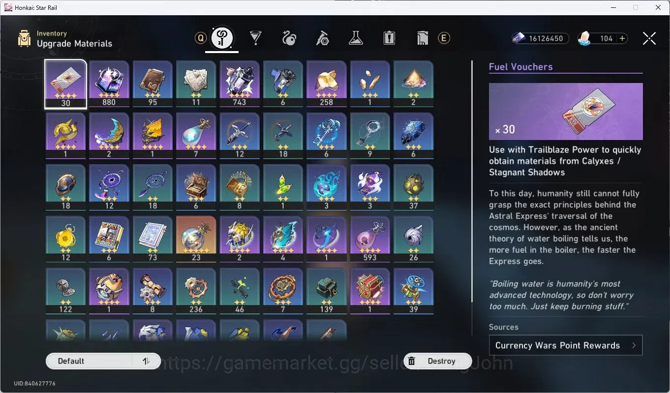 Honkai Star Rail Accounts ASIA | TL64|17 Limit|Huohuo|Sparkle|SW E2+Sign|Rua image 15