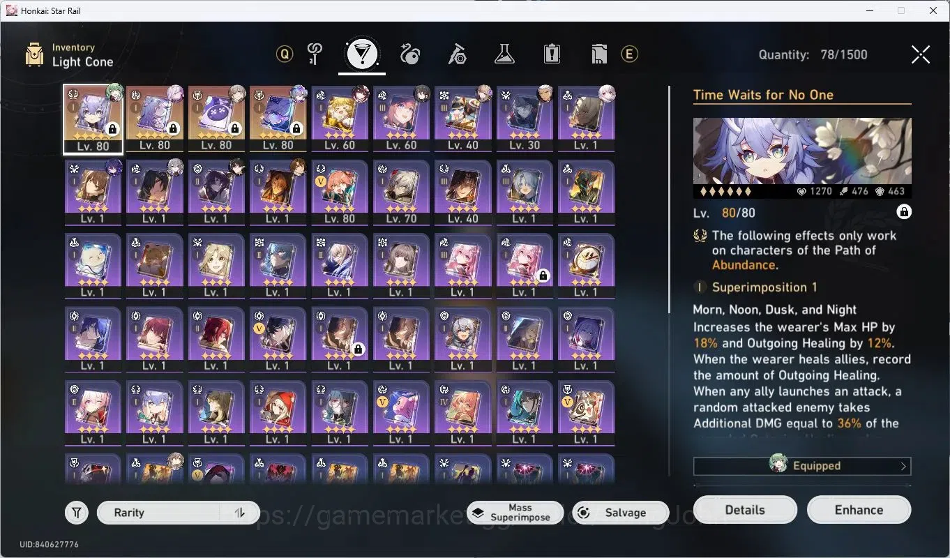 Honkai Star Rail Accounts ASIA | TL64|17 Limit|Huohuo|Sparkle|SW E2+Sign|Rua image 16