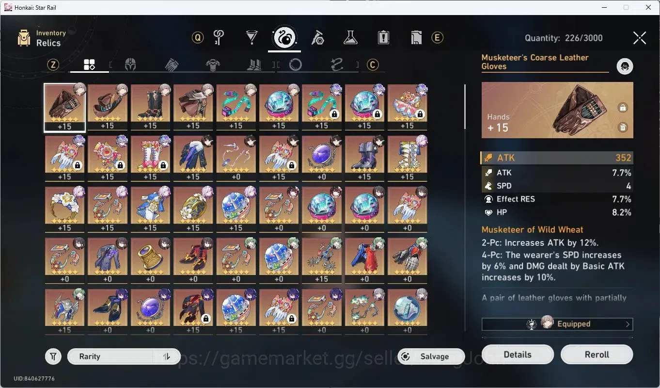Honkai Star Rail Accounts ASIA | TL64|17 Limit|Huohuo|Sparkle|SW E2+Sign|Rua image 17