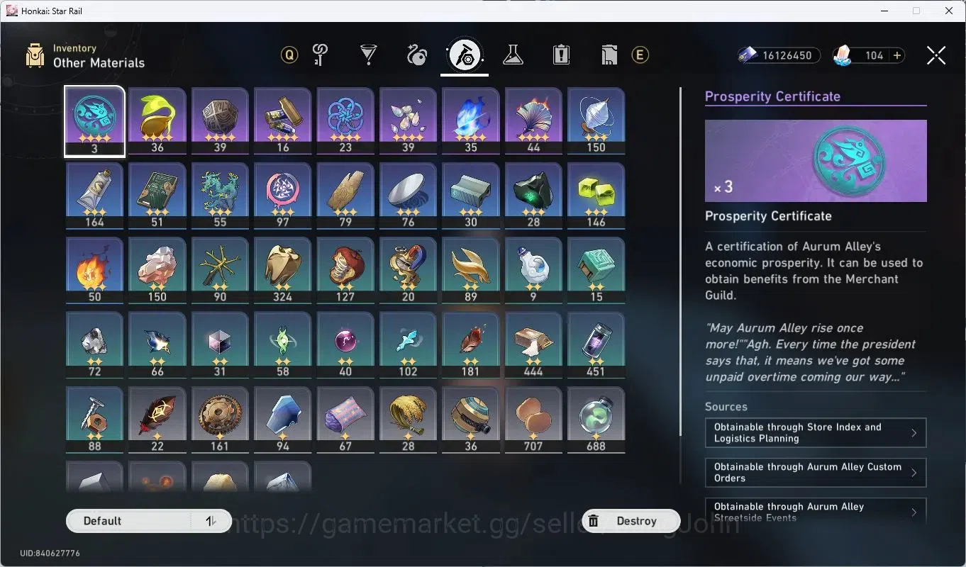 Honkai Star Rail Accounts ASIA | TL64|17 Limit|Huohuo|Sparkle|SW E2+Sign|Rua image 18