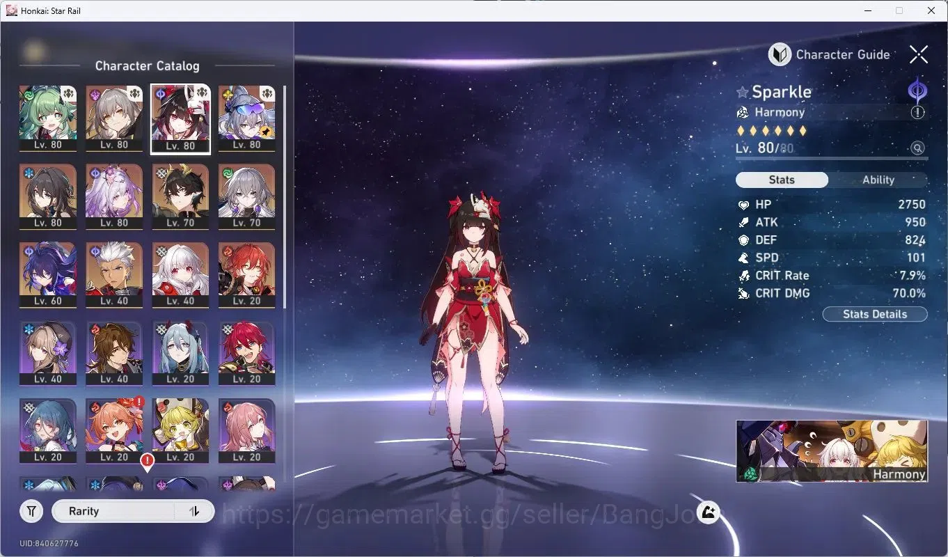 Honkai Star Rail Accounts ASIA | TL64|17 Limit|Huohuo|Sparkle|SW E2+Sign|Rua image 3
