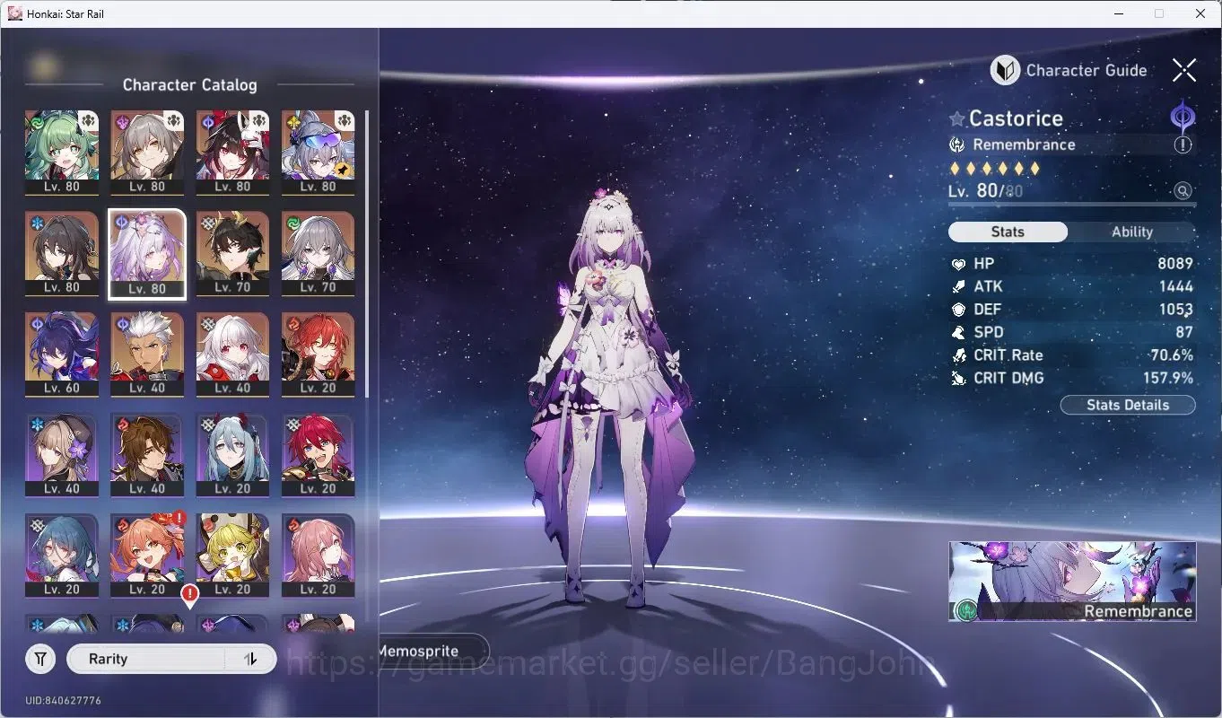 Honkai Star Rail Accounts ASIA | TL64|17 Limit|Huohuo|Sparkle|SW E2+Sign|Rua image 6