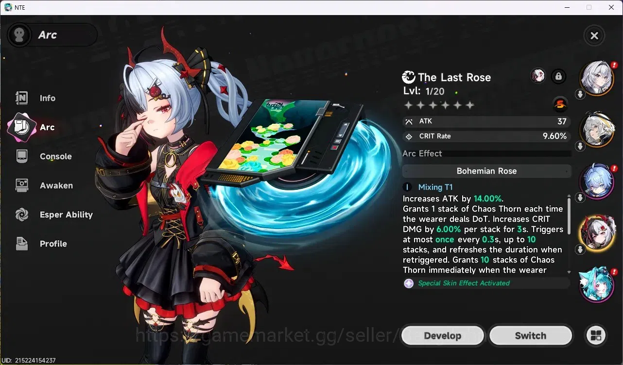 Neverness to Everness Accounts NA | Hunter Lv 7 | 2 S-Class + 4 A-Class [Lacrimos image 3