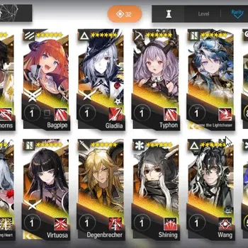 Arknights Accounts High-End Global|LV44|4x Limited (Wisadel,Skadi Corrupting Heart,Virtuosa,Wang)|8x6 Star