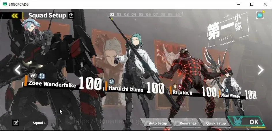 Kaiju No. 8 The Game Accounts [MOBILE] PR 83|25SSR(Zoee,Soshiro K10 A4,Chester,K image 17