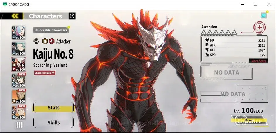 Kaiju No. 8 The Game Accounts [MOBILE] PR 83|25SSR(Zoee,Soshiro K10 A4,Chester,K image 4
