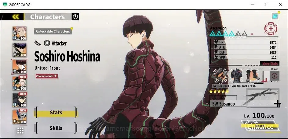 Kaiju No. 8 The Game Accounts [MOBILE] PR 83|25SSR(Zoee,Soshiro K10 A4,Chester,K image 6