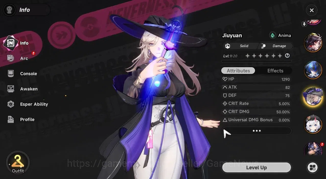 Neverness to Everness Accounts Global NA |HL 3| 4 SSR [HotoriA1,Jiuyuan,Sakiri,Daffodill]|6 SR 3