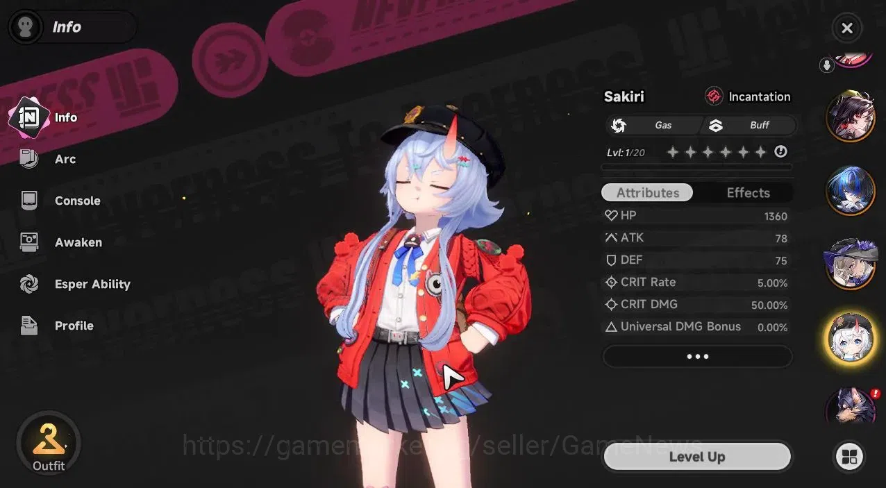 Neverness to Everness Accounts Global NA |HL 3| 4 SSR [HotoriA1,Jiuyuan,Sakiri,Daffodill]|6 SR 4