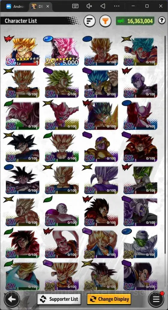 Dragon Ball Legends Accounts Android|Lvl 149|16.3M Total Power|642 CC|1 LR|1 UL image 9