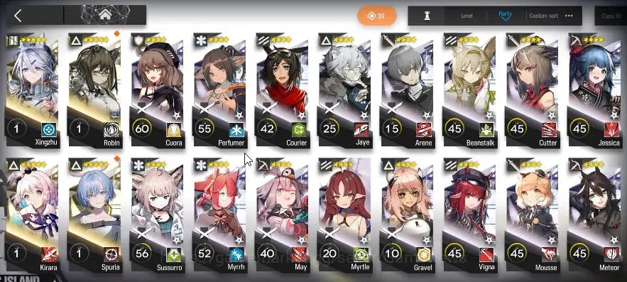 Arknights Accounts High-End Lvl 76 |225 OP+33 Skin|71,6k Oru+202 Ori|13 Limited|Ash,Ling,CTH,Yu,ETHA,SATR,STU 12
