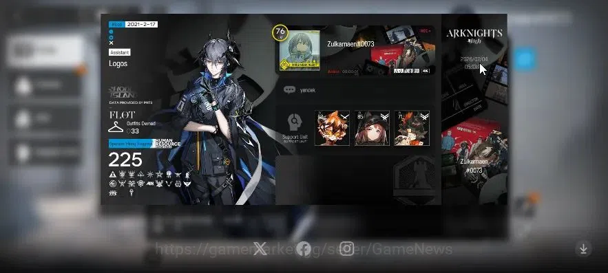 Arknights Accounts High-End Lvl 76 |225 OP+33 Skin|71,6k Oru+202 Ori|13 Limited|Ash,Ling,CTH,Yu,ETHA,SATR,STU 2